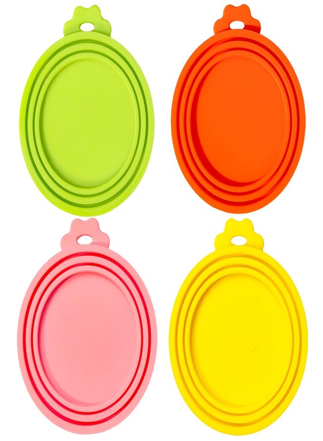 Anyongora Can Covers for Pet Food Cans – 4-Pack Silicone Can Lids for Cats and Dogs, Airtight and Safe for Pets, Dishwasher Safe, Cat Food Lid Set for Home, Travel, or Boarding Use - Image 1